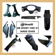 BENELI SM SPORT 110E V1 INNER COVER ORIGINAL 100% KAVER HITAM BLACK 110 E HANDLE REAR COVER FRONT FE