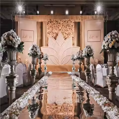 20M Per Lot 1M Wide Shine Silver Mirror Carpet Aisle Runner Dance Floor Mat For Romantic Wedding Fav