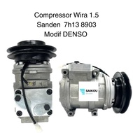 Compressor Recond Wira 1.5 Sanden 7H15 8903 Modif Denso