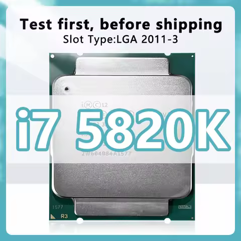 Core i7-5820K CPU 22nm 6 Cores 12 Threads 3.3GHz 15MB 140W processor LGA 2011-3 CPU for X99 motherbo