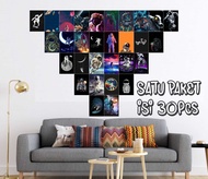 Poster Dinding Kamar ASTRONOT 1 Paket isi 30pcs Poster Aesthetic Poster Dinding Kamar Cowok Poster D