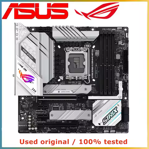 For Asus ROG STRIX B760-G GAMING WIFI DDR4 White Motherboard LGA1700 For 13th Gen Core i5 i7 i9 CPU 