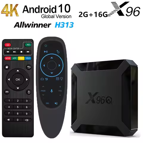X96Q 2G 16G Android Smart TV BOX Allwinner H313 4K HD Set Top Box H.265 3D Streaming Media Player Op