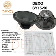 Speaker Komponen 15 Inch Dexo SY15-10 Coil 3 Inch 400 Watt