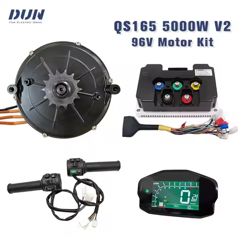 QS165 5000W V2 with 96V Fardriver ND96450 Controller Mid Drive Motor Kit PMSM 5000W Motor Kit DKD Di