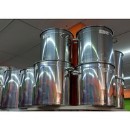 Stock Pot 50cm - 60cm With Cover Stainless Steel Dapur Periuk Sup Soup Pot Deep Storage Pot Cooking 