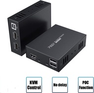 PWAY IP Network USB 2.0 KVM Extender RJ45 Ports 1080P HDMI Over LAN KVM Extender 200m HDMI KVM Exten