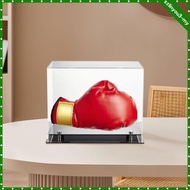 [SzlinyoubeMY] Acrylic Boxing Glove Display Case Gift Accessories Father's Day Gift with Base Boxing