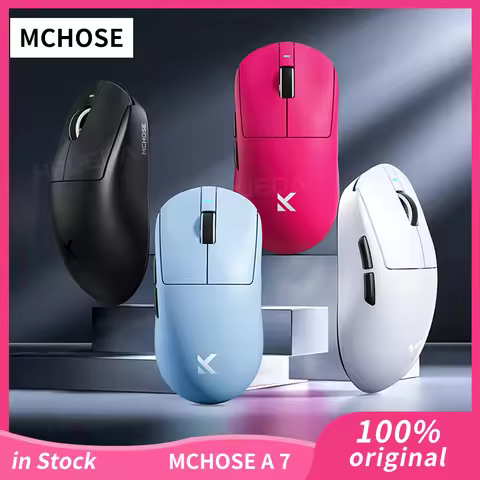 MCHOSE A7 Pro Ultra Series Bluetooth Wireless Lightweight Gaming Mouse PAW3950 Custom 8K E-sports Er