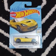 Hotwheels corvette C7 Z06 Convertible Yellow