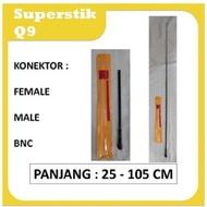 Super Stick Antenna Q9 black Antenna ht baofeng VHF UHF Antenna HT Q9