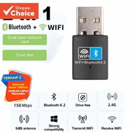USB WiFi Bluetooth Adapter 150Mbps 2.4GHz 2 In 1 External Receiver Transmitter RTL8723