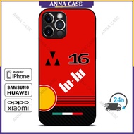 F1 16 Leclerc Phone Case for iPhone 17 Pro Max / 16 Pro Max / 15 Pro Max / Samsung Galaxy S25 Ultra 