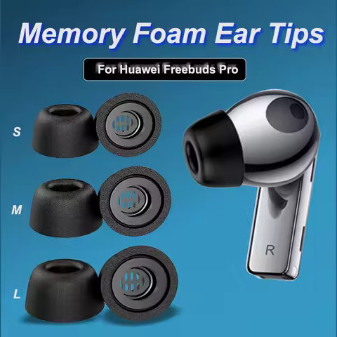 Memory Foam Ear Tips For Huawei Freebuds Pro Replacement Earbuds Tips Noise Reduction Ear Cushion Pa
