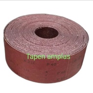 Amplas roll Grit 40 no 40 Kain kaku kasar 50M 50 M 50 meter Norton -