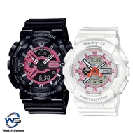 Casio G-Shock &amp; Baby-G SLV-19A-1A Romantic Flamingos Themed Pair Limited Edition 200M / 100M Watch