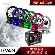 EVAN shop TRC CNC XPYDER 10 Spokes Mag (3.5*15 F x 4.0*14 R) Wheels for XMAX 300 v1/v2/v3 5299