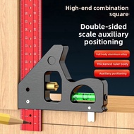 New Combination Square Ruler, Multi-functional Square Ruler, Movable Square Ruler, Carpentry Marking