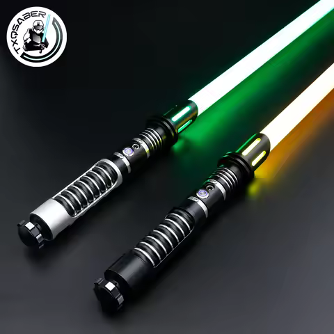 TXQSABER Lightsaber Smooth Swing Metal Handle Blaster Color Changing Laser Sword Knight Cosplay Toys