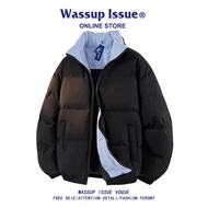 WASSUP ISSUE | เสื้อโค้ทฝ้าย downs อเมริกันสไตล์แบบมีหมวก