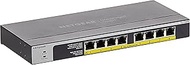NETGEAR GS108PP 8-Port Gigabit Unmanaged High-power PoE+ Switch with FlexPoE (123W)
