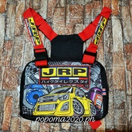 7x10" JRP Racing Product Thailand Red Strap Anti Theft Front Chest Rider Bag