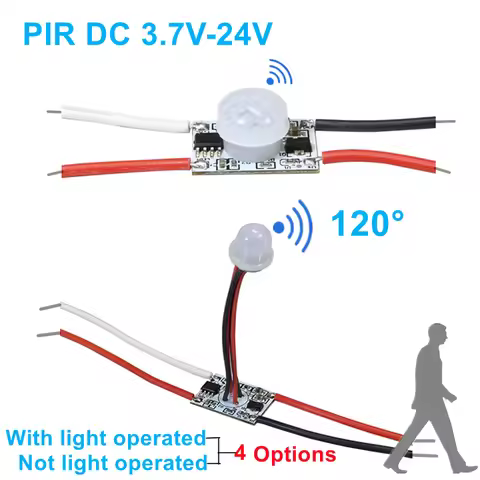 6M PIR Motion Sensor Light-operated Switch 5V 12V 24V Movement Detector Timer Switch Control Light S