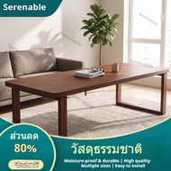 Serenable Rectangular Dining Table with Wooden Finish Modern Wooden Dining Table Brown Furniture Lon