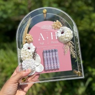 MAHAR FRAME ARCH MAS KAHWIN NIKAH IJAB QABUL | PLAT HANTARAN GUBAHAN DUIT