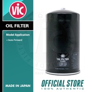 VIC Oil Filter C-523 for Isuzu Forward 6BG1, 6BG1-T (C523J), - Made in Japan