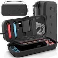 【In stock】Switch OLED Carrying Case Compatible with Nintendo Switch/OLED Model, Portable Switch Travel Carry Case Fit for Joy-Con and Adapter, Hard Shell Protective Switch Pouch Ca