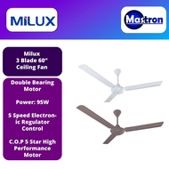 [Own Lorry & More] Milux 3 Blade Ceiling Fan MCF-6001 / MCF-6001M [2020 New Model]