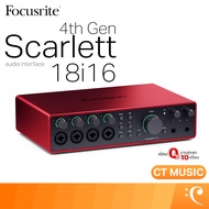 Focusrite Scarlett 18i16 4th Gen USB Audio Interface ออดิโออินเตอร์เฟส ออดิโอ อินเตอร์เฟส
