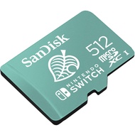 SanDisk and Nintendo Cobranded microSDXC SQXAO 512GB U3 C10 UHS-1 100MB/s R 90MB/s W 3x5 ME6-000983
