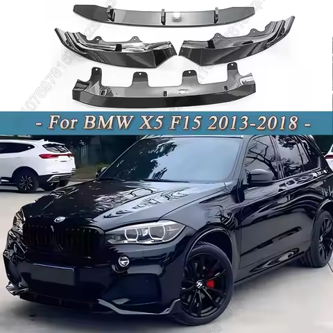 For BMW X5 F15 30d 40d 35i M50i M50d 2013-2018 4Pcs Performance Front Bumper Splitter Lip Spoiler Di
