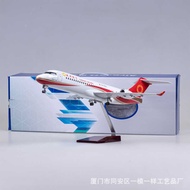 S A I N T O C K. A 1:7 0 With Light 4M Chengdu Aviation RJ 2 Passenger Airplane Model Com