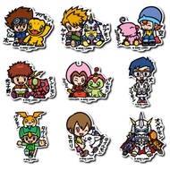 [Direct from Japan] B - SIDE LABEL Sticker Digimon Adventure Japan NEW ( Omnimon , Kari & Gatomon , 