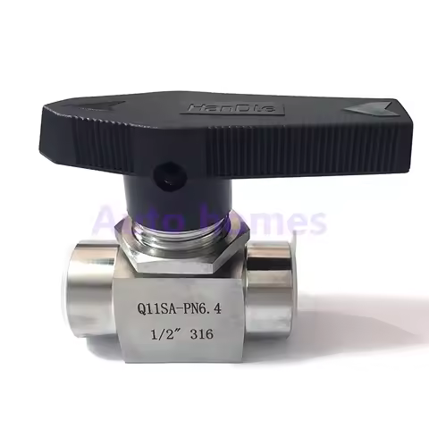 Stainless steel SS304 high pressure high temperature 2 way ball valve 1/8" 1/4" 3/8" 1/2" 3/4" 1" in