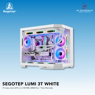 Segotep Lumi 3T White Black Dual Chamber Chassis mATX