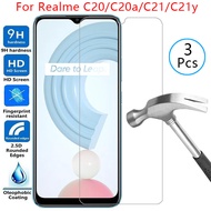 Case for realme c20 c20a c21 c21y cover tempered glass on realmec21 realmec21y c 20 20a 21 y 21y 21c