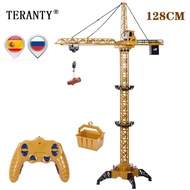 2.4G Remote Control Crane Kids Remote Controlled RC Tower 6CH Crane Construction Site Vehicle Toy Bo