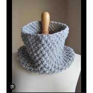 Chunky knit neck warmer scarf Thick knit neck warmer