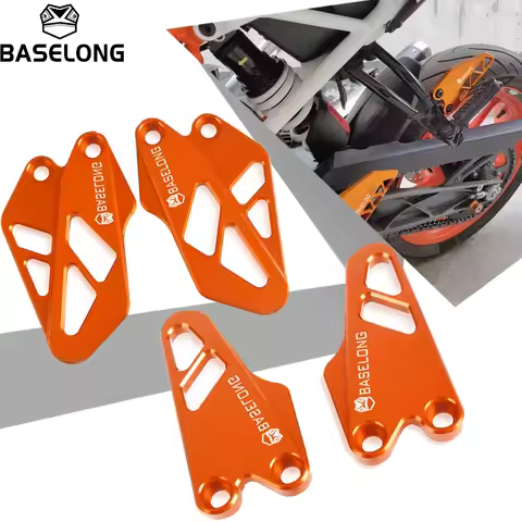 Motorcycle Front Rear Foot Peg Footrest Heel Plates Guard Protector For KTM Duke 125 200 250 390 DUK