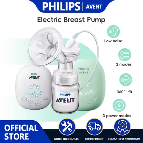 PHILIPS AVENT Portable Single Electric Breast Pump with Smart Massage & Petal Stimulation – Mimics B