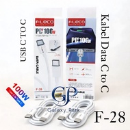 Fleco F-28 PD 100w Type C To C Super Fast Charging Cable 1M For All Types of Smartphones GLX