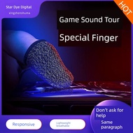 sarung jari gaming sarung jari gaming ff Dedicated Playing Game Carbon Fiber Finger Cots Anti-Sweat 