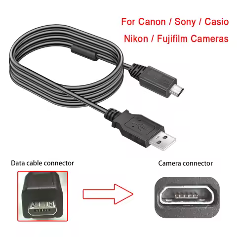 For Sony A6000,M5/Casio TR350,ZR50/Nikon D3400,S5300/Fuji T10,A2/Canon M5,SX620HS USB connection tra
