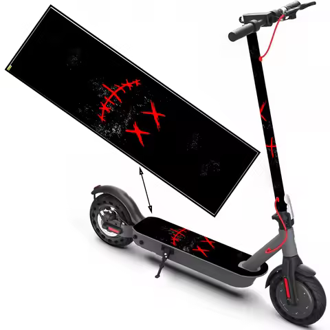 Blood red horror smiley face graffiti pattern scooter sticker, scooter sticker, skateboard sticker, 