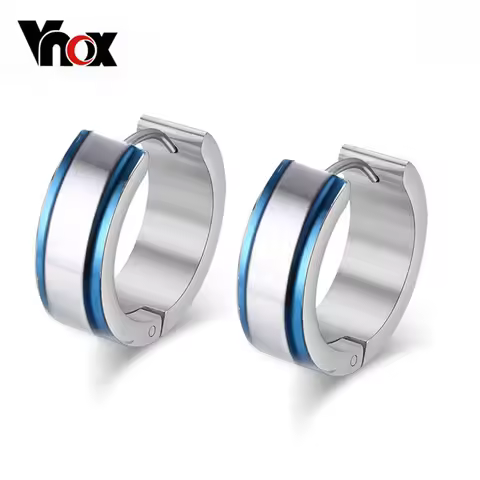 Vnox Small Stainless Steel Hoop Earring Stainless Steel Earings for Women Men