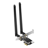 WiFi 6E Adapter 5400Mbps BT5.2 PCI-E Wireless Network Card AX5400 Wifi 6E PCI-E 2.4G/5G/6Ghz WiFi Ca